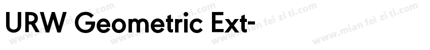 URW Geometric Ext字体转换